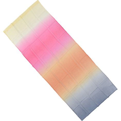 Rideau en tulle transparent moderne de 2,7 m de long, avec dégradé de couleurs, gris clair, idéal pour les chambres et les salles de jeux. (1/5)