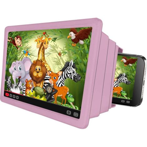 Lente d'Ingrandimento per Schermo di Dispositivi Mobili Celly KIDSMOVIEPK Rosa Plastica (1/4)