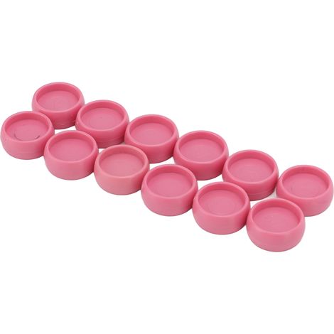 12 Pcs Plastic Binding Rings 10mm Portable DIY T Type Mushroom Hole Pack Plastic Binder Ring Accessories RingLight Pink (1/5)