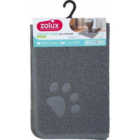 Tapis d'hygiène 60 x 90 cm gris pour maison de toilette chat - zolux (1/2)