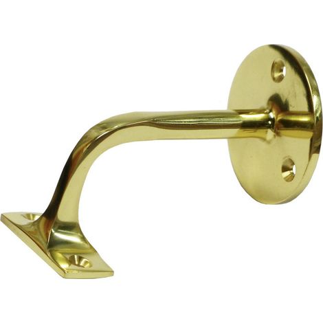 Supporto per ringhiera in ottone lucido 3 viti EDM