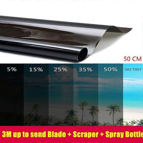 Film solaire pour vitres de voiture, camionnette, pick-up, protection solaire, nano, anti-explosion, isolation thermique, 3M 50 %, 1 mètre (1/5)