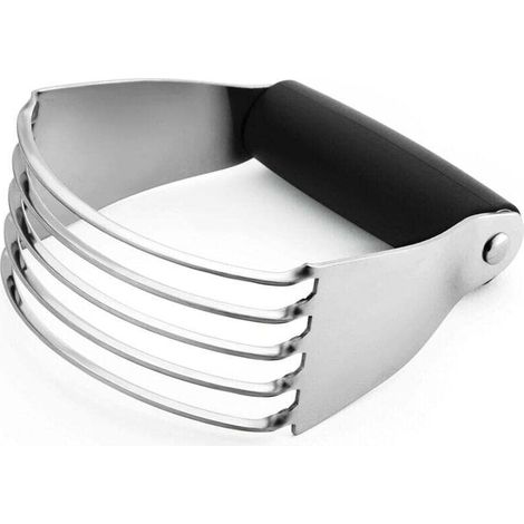 Mélangeur à pâte, coupe-pâtes professionnel haut de gamme, équipé de lames robustes en acier inoxydable, taille moyenne, noir.