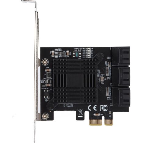 Puce de carte SATA PCI E, bornes de connexion à 7 broches, cartes d'extension compatibles avec SATA I/II (1/4)