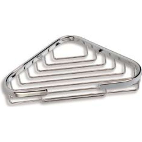 Novaservis Accessori a griglia - Scaffale angolare in filo metallico, cromo 6065,0