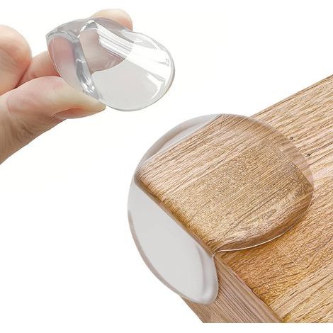 Lot de 12 Protections d'angle Rondes pour Enfants - Protection des Coins de Table - Coins Transparents Anti-Collision pour Meubles tranchants (1/5)