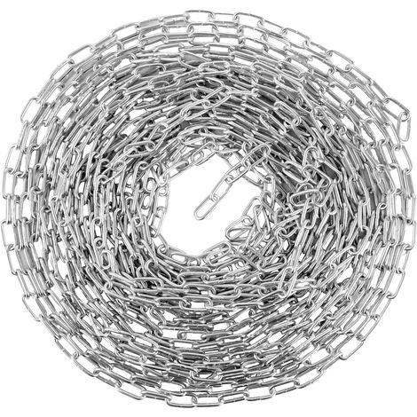 Chaine Acier, 15 m x 3 mm Chainette Metal, Starke de Chaîne, Chaine Chien pour Plantes Suspendues und Corde à Linge (1/5)