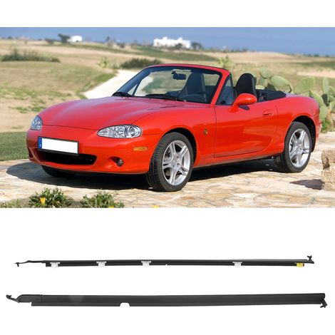 Les joints d'étanchéité des vitres de porte gauche et droite conviennent à la Mazda Miata MX-5 1990-2005 NA01-58-810F NA01-59-810F (surdimensionné). (1/5)