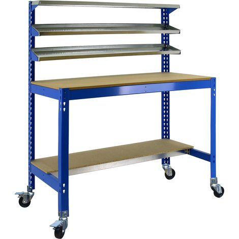 Simonrack Simonwork Mobiler Bt1 1200 Metallarbeitsplatz Blau
