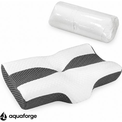 Almofada Cervical Ergonómica Fibra de Poliéster Respirável 60 x 38 x 11 cm (1/5)