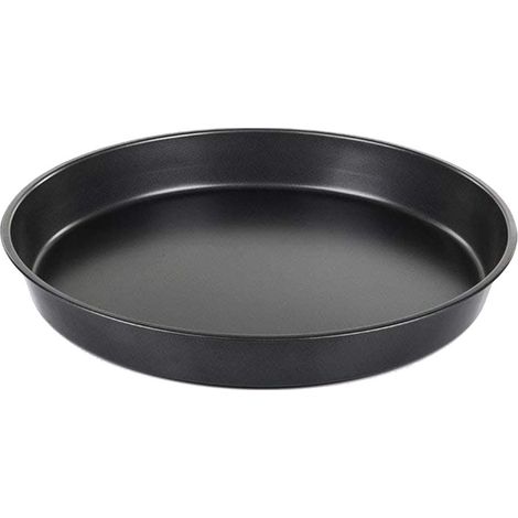 Pizza Pan - Carbon Steel - Non-Stick Coating - For Oven Microwave Baking - 6 8 9 10 Inch Round - 3 Pieces
