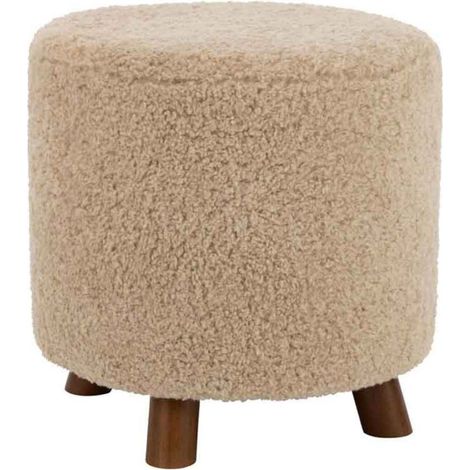 Pouf Design "Mouton" 40cm Beige