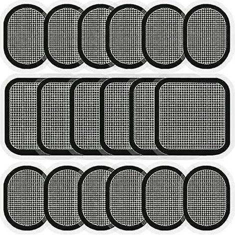 Gel pads de remplacement pour ceintures abdominales – Lot de 18 pads – Matériau sans latex – Auto-adhésifs pour maintien optimal (1/4)