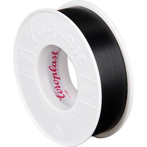 Rubant isolant pour electricite noir - largeur 15 mm longueur 10 metres - 1 pce (1/4)
