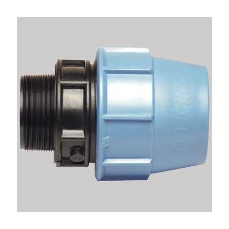 RACCORDO DIRITTO MASCHIO PLASTICA  63 x 2     UNIDELTA
