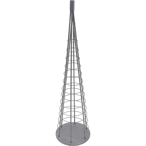 Arbre décoratif sapin de Noël décoratif en métal à personnaliser décoration intérieure 115 cm argenté 040009005 (1/5)