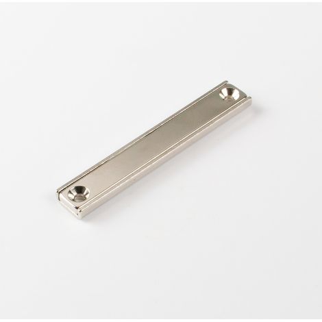 Magna-C Neodym-Flachleiste 80x13,5x5mm mit konischer Senkung (1/3)