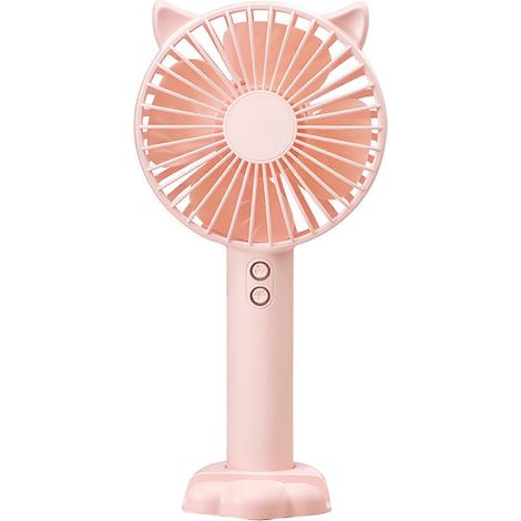 Tragbarer, leiser, per USB aufladbarer Ventilator mit Nachtlicht und 3 Geschwindigkeitsstufen. Mini-Tischventilator, ideal für Studenten. (1/5)