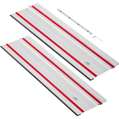 VEVOR Binario di Guida per Seghe Circolari Guida per Troncatrice Circolare Materiale in Alluminio Lunghezza Guida 698,5 mm Kit di Guide 2 pz Connettore 1 pz Lavorazione del Legno da Falegnameria (1/4)