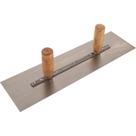 Grosse Truelle de Maçonnerie à Double Poignée pour Finition Bois et Métal, Prise en Main Facile, pour Travaux de Construction et Façonnage Régulier (1/5)