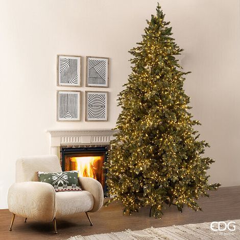 EDG Enzo De Gasperi Albero di Natale Pino Argentato 8.500 Led H 300 Cm D 192 Cm Ip 44