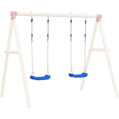 vidaXL Sièges de balançoire avec cordes 2 pcs bleu 37x15 cm PE