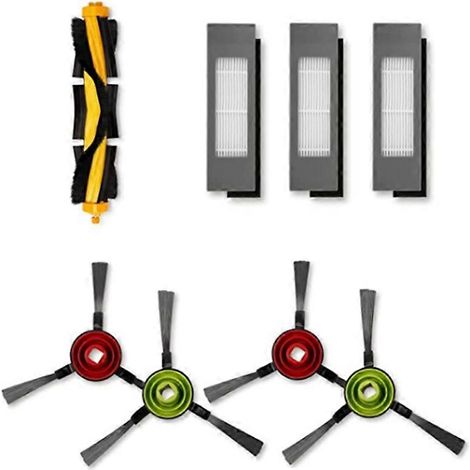 Ersatzbürsten und -filter für Ecovacs Deebot, Zubehörset für Modell OZMO 920/950/T5/T8/T8 AI [DB]