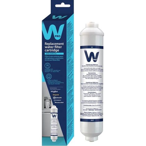 Cartuccia filtro dell'acqua 100 - Frigorifero, congelatore - WPRO - 631803662734984123 (1/2)