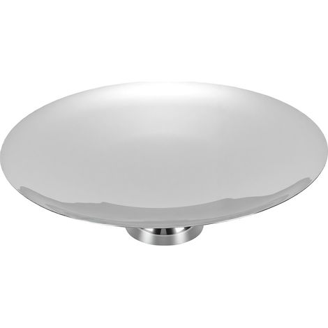 Plateau de présentation sur pied en acier inoxydable, idéal pour les fruits, les desserts, les bonbons et les noix. Décoration pour la maison, la cuisine et les fêtes. (1/5)