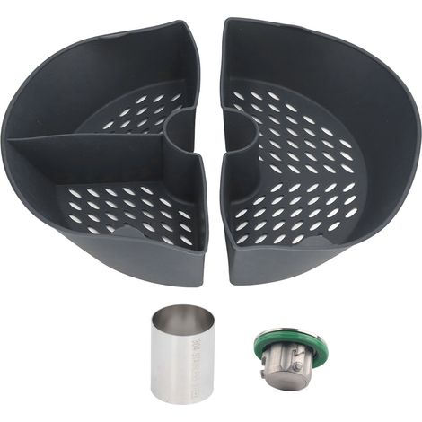 Halbdampfgardeckel für Vorwerk Thermomix TM6/TM31, Trennfach + wasserdichter Edelstahldeckel für TM6 (1/5)