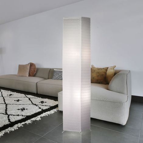 LED 7 Watt Design Steh Lampe Fuß Schalter Papier Steh Leuchte Decken Fluter Beleuchtung