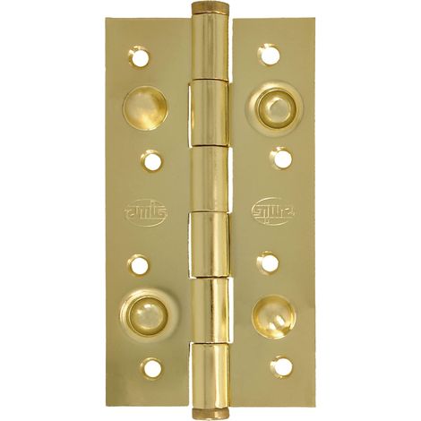 Charnière De Sécurité 150 X 82 X 3 mm Bords Carrés Bords Plats Charnières De Porte Supports De Porte D'Entrée Acier Laiton Verni (1/5)