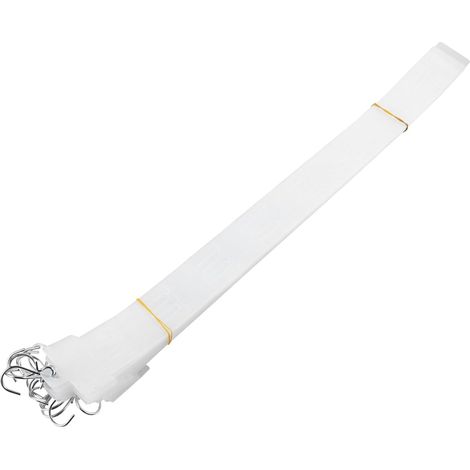 20 bandes de suspension en plastique blanc avec crochets S, supports (1/5)