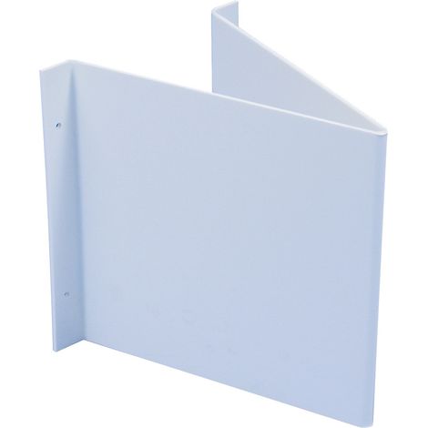 Panneau d'angle  L148xl148 mm blanc sans inscription pour panneaux à film plastique (1/3)