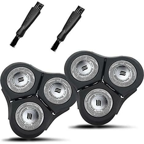 2pack Rq11 Replacement Head For Philips Sensotouch 2d Shavers (1/5)