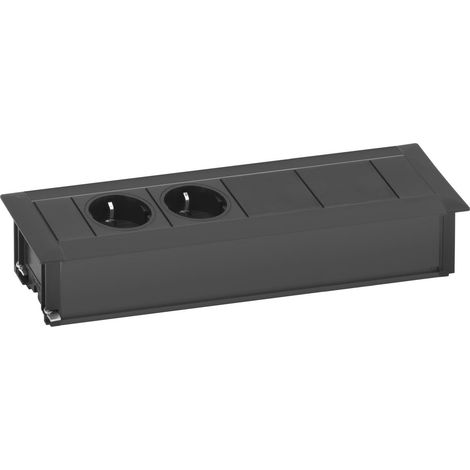Bloc multiprise encastrable Frame-Dock Data Noir