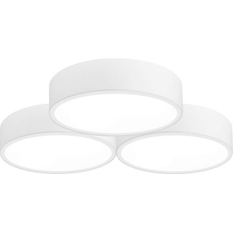 LÁMPARA de TECHO APP879-C TRIPLE BLANCO 40CM 6-PUNTOS de LUZ E27 49X46X8CM