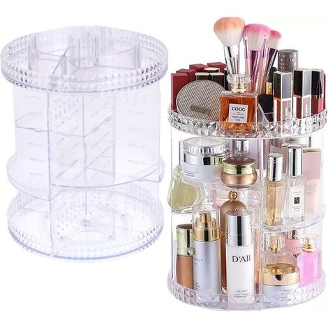Organizzatore rotante per trucco, contenitore per gioielli, profumo (1/5)