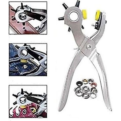 Perforateur multifonctionnel 8 pouces en acier au carbone avec 75 œillets - Outil de réparation (1/4)