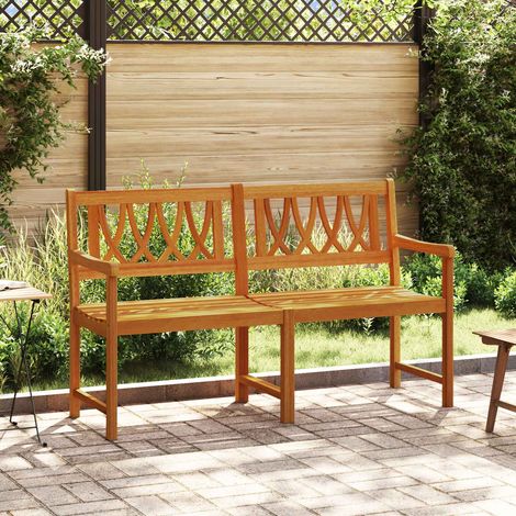 vidaXL  Outdoor Bench  Natural 150 x 55.5 x 90 cm Solid Acacia Wood