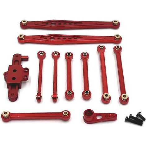 Rotes Lenkservoarm-Set mit festem Gelenk für RC-Autos (1/5)