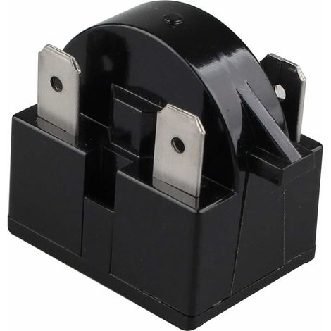 Relais de démarreur PTC pour réfrigérateur - Résistance 15 Ohm - 3 broches - Accessoires pour réfrigérateur - Noir