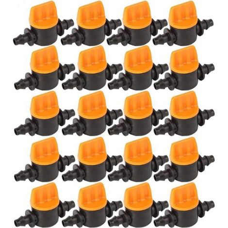 Connecteur Irrigation 6 Voies T Barbelé - Raccord 1/2 Pouces vers 1/4 Pouces - Pour Système Goutte à Goutte - 10 Pièces (1/5)