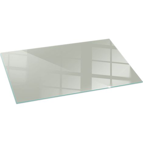 Bodenplatte Glas Glasplatte Kaminplatte Funkenschutz Sicherheitsglas Funkenschutzplatte für Kamin Farbe Graugrün 140x70 cm