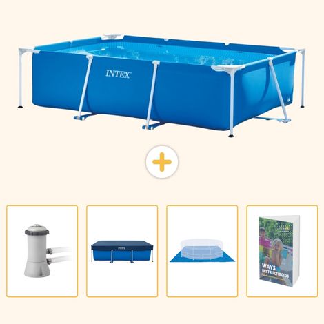 Intex Piscine Tubulaire Rectangulaire - 300x200x75 cm - 5-pièces SCB117 (1/5)