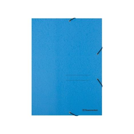Soennecken Eckspanner 1473 DIN A4 3Klappen und Gummizug blau (1/3)