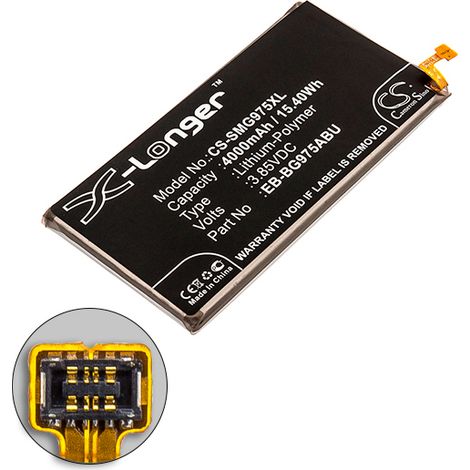 NX - Batterie téléphone, smartphone, GSM pour Samsung S10+ 3.85V 4000mAh - EB-BG975ABU