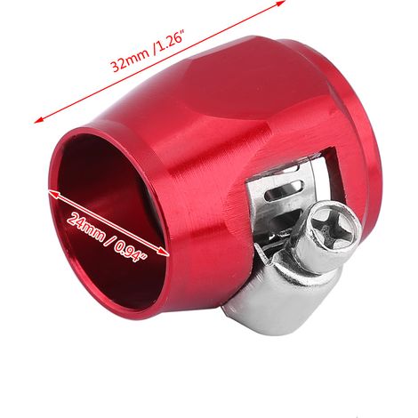 Raccord de conduite de carburant et de tuyau d'eau automobile, pince coupante AN12 rouge 24 mm (1/5)