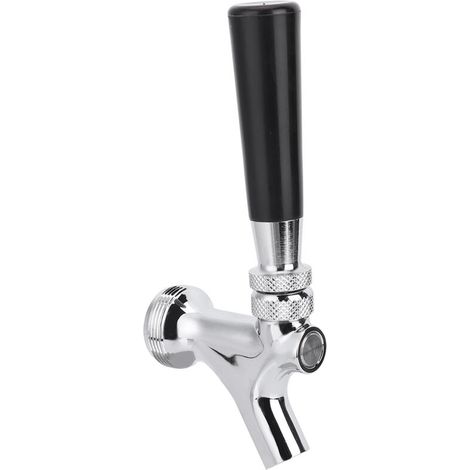 Robinet de Bière en Acier Inoxydable avec Poignée Ergonomique - JINFGERNE - Accessoire Pratique pour le Brassage Maison, Facile à Nettoyer et Durable
