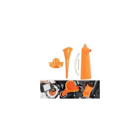 Kit d'entonnoir de rechange pour filtre à huile anti-goutte pour Harley-Fei Yu, kit d'entonnoir de rechange - Orange (1/5)
